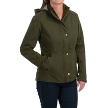 57%OFF 女性のドレスコート バーバーホートンフード付きジャケット - （女性用）裏地防水、フリース Barbour Houghton Hooded Jacket - Waterproof Fleece Lined (For Women)画像